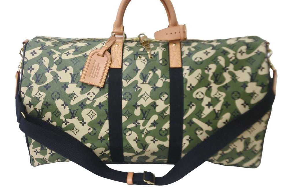 Louis Vuitton Bandouliere Keepall Takashi Mauve Murakami Monogram Brown